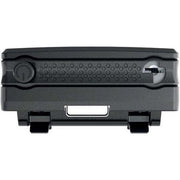 Zwarte Abus alarmbox 2.0 met insteekkabel ACL 12/100, beveiligingsapparaat voor extra veiligheid.