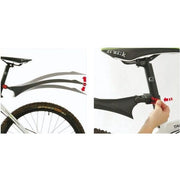 Polisport Cross Country Evo zwart achterspatbord voor mountainbikes, stevig en beschermend tegen modder en water.
