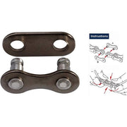 KMC Z1 Wide ketting voor single speed fiets, 1/2" x 1/8", bruin, 112 schakels, geschikt voor snelle ritten