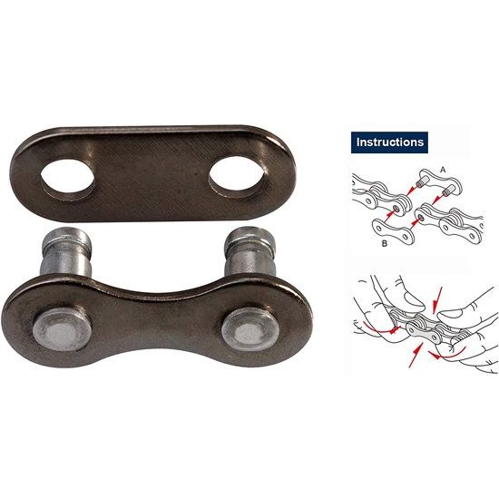 KMC Z1 Wide ketting voor single speed fiets, 1/2" x 1/8", bruin, 112 schakels, geschikt voor snelle ritten
