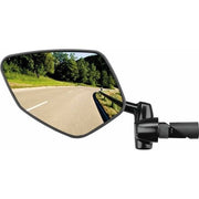 Zwarte Busch & Müller Cycle Star E fietsspiegels voor e-bike, geschikt voor in- of omlijn stuur 14,5-18,5mm breedte