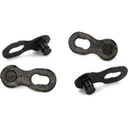 Zwart KMC DLC 11 kettingschakel 1/2" x 11/128" met 5,65 mm pin, herbruikbaar, voor fietskettingen, set van 2 stuks