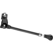 Ursus Elegance verstelbare zijstandaard voor 16-18 inch fietsen, zwart aluminium, stevig en gemakkelijk te installeren.