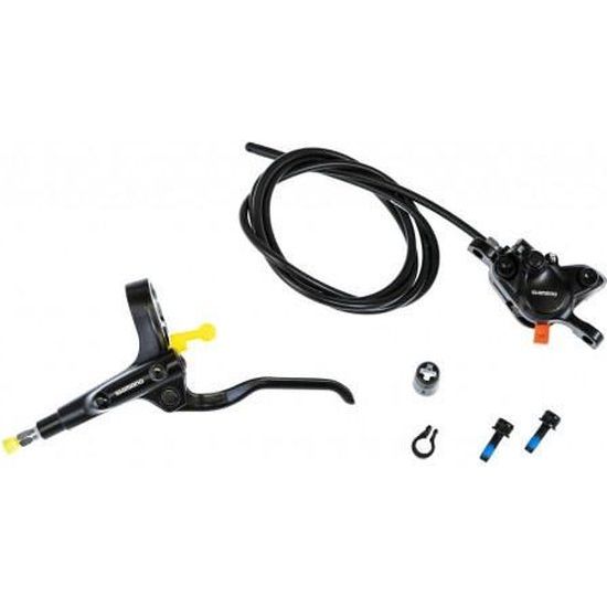 Shimano MT200 achterremmenet compleet met remkabel, zonder schijf, geschikt voor mountainbikes, onder witte achtergrond