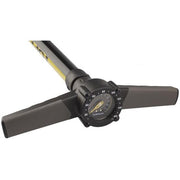 Topeak Joeblow Elite vloerpomp met digitale display en handvat voor het oppompen van fietsbanden, zwart en rood ontwerp