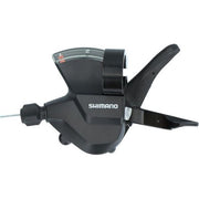 Shimano SL-M315 snelversteller 2-speed links Rapidfire Plus voor mountainbike of stadsfiets, zwart met bedieningsknoppen