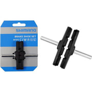 Shimano M70T2 V-brake remblokken met stift voor aluminium velgen, set van twee voor fietsremmen