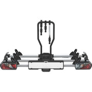 Pro-User Diamant FG3 fietsendrager voor 3 fietsen, vouwbaar, geschikt voor trekhaak, toont de drager met fietsen bevestigd.