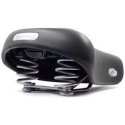 Zwart Selle Royal Holland Urban Life Royalgel fietszadel voor stadsfietsen en e-bikes op een stadsfiets.