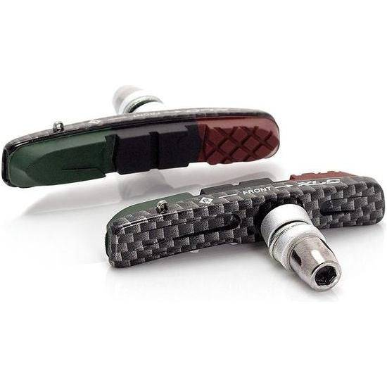 Xlc Remschoen Bs-V10 V-Brake 72Mm Carbonlook/Zwart Set A 4 Stuks - Le Coq Wielerartikelen