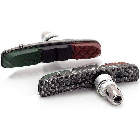 Xlc Remschoen Bs-V10 V-Brake 72Mm Carbonlook/Zwart Set A 4 Stuks - Le Coq Wielerartikelen