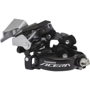 Shimano Acera FD-M3000 voorderailleur 3x9 snelheden, zwart/zilver, top swing, dual pull, zichtbaar op de afbeelding