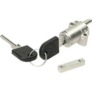 Axa Bosch Gen3 Accuslot Powertube 500 zilveren slothouder en bevestiging voor fietsaccu, zichtbaar in de afbeelding.