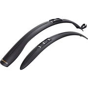 Zwart SKS Beavertail XL 26/28 inch spatbordenset van PVC, geschikt voor mountainbikes en racefietsen.