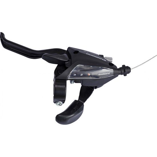 Shimano St-Ef500 Manette 3 Vitesses Avec Levier De Frein - Gauche - 2 Doigts - Noir