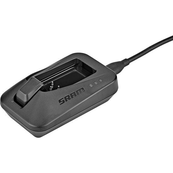 Sram Axs oplader voor accu's, compacte en overzichtelijke laadadapter voor elektronische fietssystemen