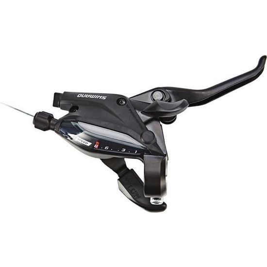 Shimano St-Ef505 rechts schakelhendel met remhendel Ez-Fire Plus voor 7-speed fietsschakels, zwart en ergonomisch ontwerp