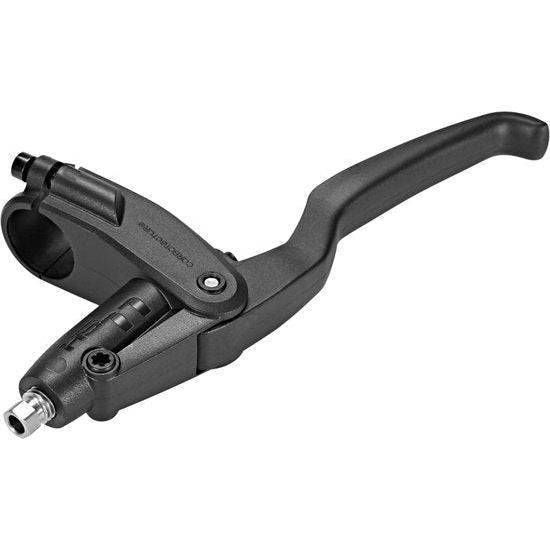 Zwarte Magura HS11 remgreep met 3 vinger, links of rechts, kunststof, geschikt voor MY17 motorfiets.