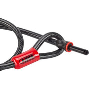 Abus ACL12/100 12 mm insteekkabel in zwart, 100 cm lang, mechanisch kabelslot voor extra beveiliging