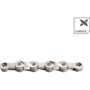 Kmc 9-speed ketting X9, 1/2 inch x 11/128 inch, nikkel-geplateerd, 114 schakels voor fietskoers en mountainbike