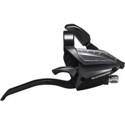 Shimano ST-EF500 7-speed shifthersteller met remhendel, zwart, voor soepel schakelen en comfortabel gebruik.