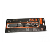 SKS Injex Control minipomp met aluminium en PVC, inclusief manometer, voor fietsbanden en inflatiecontrole.
