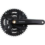 Shimano Altus FC-M371 trekking crankstel 175 mm 3x9 zwart met 48-36-26 tanden voor mountainbike en trekking fietsen