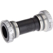 Shimano Deore SM-BB52 trapasset 83 mm, zwart, zichtbaar in close-up met aandrijving en bevestigingsonderdelen.