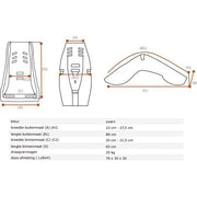Melia kinderzitje voor bakfiets, geschikt voor kinderen van 7-18 maanden, met schapenvormige basis voor extra comfort.