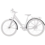 Zwarte SKS Bluemels Basic spatbordenset voor 20-inch fiets, eenvoudig en duurzaam voor extra bescherming tegen modder