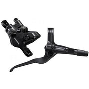 Shimano MT402-3 / MT410 hydraulische schijfremset voor MTB, zwart, zichtbaar met remklauwen en hydraulische leidingen