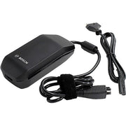 Bosch Smart Bes3 36 V Li-Ion 2 A oplaadstation voor e-bike, antracietkleurig, geschikt voor smart systeem, close-up van het apparaat
