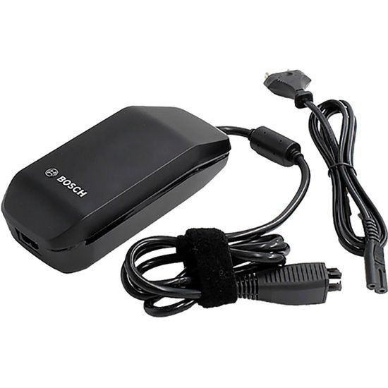 Bosch E-bike lader 2A (220-240V) voor Bosch Bes3, laadapparaat met kabel en connector zichtbaar in de afbeelding