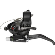 Shimano Tourney ST-E41 shifters 3-speed met linkse remhendel in zwart, voor snelle en soepele schakeling op fiets