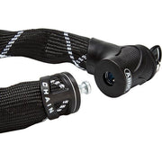 Abus Iven Chain 8210 kettingslot, 140 cm lang en 8 mm dik, slot met stevige ketting voor beveiliging van fietsen.