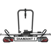 Pro-User Diamant 1 fietsendrager voor 1 fiets, vouwbaar, geschikt voor trekhaak, zwart, stevig en compact ontwerp