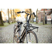 Steco voordrager voor balhoofdmontage, zwart mat, 35x28 cm, met Ø16 mm buis, geschikt voor transport van sportartikelen