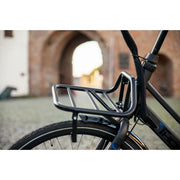 Steco voordrager voor transport, zwart mat, met balhoofdmontage, afmetingen 35x28 cm en Ø16 mm voor voertuigen