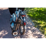 Steco Buggy-Mee Advanced mat zwart voor buggy, beschermende accessoire met stevige textuur, zichtbaar op de afbeelding.