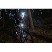 Sigma koplamp Buster USB, compacte hoofdlamp met verstelbare band en heldere LED-verlichting voor outdoor activiteiten.