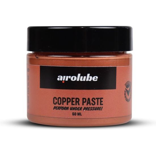 Airolube koperen montagepasta met keramische en biologisch afbreekbare eigenschappen, zichtbaar in de afbeelding.