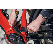 Zwart Trelock vouwslot FS480 Cops X-Move 130cm voor fietsbeveiliging, zichtbaar in de afbeelding.