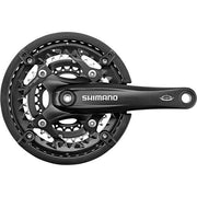 Shimano FC-T521 trekking crankstel 10-speed 44-32-24 in zwart, 175 mm, geschikt voor mountainbikes en trekkingfietsen