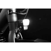 Trelock Lighthammer LS 805-T koplamp met dynamo en 60 Lux voor fiets, zwart, bevestiging en lichtschaal zichtbaar