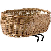 Basil Pluto hondenfietsmand van 50x37x20 cm met balhoofdbevestiging, natuurlijke kleur, geschikt voor kleine honden op de fiets
