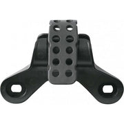 Zwarte SKS Airchamp Pro CO2-minipomp van 150 mm voor snel oppompen, gelegen op een werkbank.
