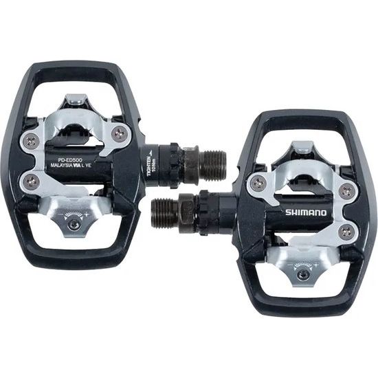 Shimano Pedaalset PD-ED500 Met SM-SH56 Schoenplaatjes - Le Coq Wielerartikelen