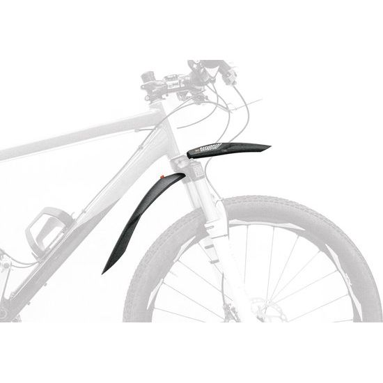 Zwart SKS voorspatbord voor 26/27,5 inch fietsen, gemaakt van PVC, geschikt voor bescherming tegen vuil en water