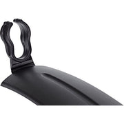 Zwart SKS Beavertail XL 26/28 inch spatbordenset van PVC, geschikt voor mountainbikes en fietsen met brede banden.