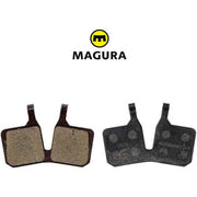 Magura 9.P MT disc remblokjes set met 4 zuigers, zwart, geschikt voor prestaties bij mountainbiken, 2 stuks.